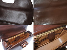 Load image into Gallery viewer, GUCCI グッチ ハンドバッグ ダークブラウン レザー バンブー ポシェット 00020460188 ゴールド金具 美品 中古 4b002671