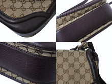 Load image into Gallery viewer, GUCCI グッチ ハンドバッグ ベージュ ブラウン バンブー GGスプリームキャンバス 254884 ゴールド金具 美品 中古 4b002673