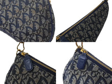 Load image into Gallery viewer, CHRISTIAN DIOR クリスチャンディオール トロッター サドルバッグ ワンショルダーバッグ サドルポーチ ネイビー 美品 中古 4b002679