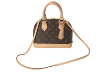 Load image into Gallery viewer, LOUIS VUITTON ルイヴィトン モノグラム アルマBB ハンドバッグ M53152 ショルダー 2WAY PVC ゴールド金具 美品 中古 4b002680