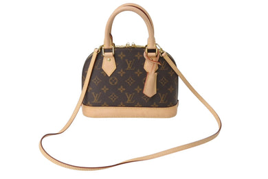 LOUIS VUITTON ルイヴィトン モノグラム アルマBB ハンドバッグ M53152 ショルダー 2WAY PVC ゴールド金具 美品 中古 4b002680