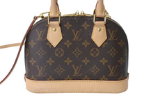 Load image into Gallery viewer, LOUIS VUITTON ルイヴィトン モノグラム アルマBB ハンドバッグ M53152 ショルダー 2WAY PVC ゴールド金具 美品 中古 4b002680