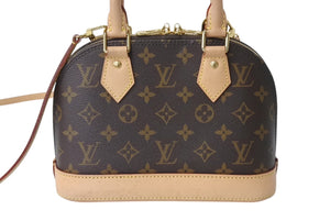 LOUIS VUITTON ルイヴィトン モノグラム アルマBB ハンドバッグ M53152 ショルダー 2WAY PVC ゴールド金具 美品 中古 4b002680