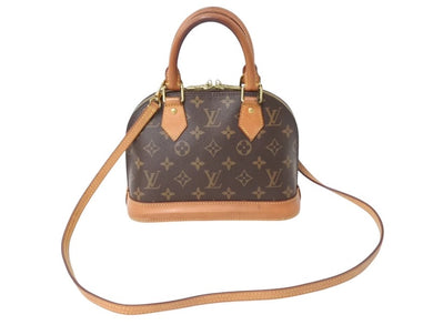 LOUIS VUITTON ルイヴィトン アルマBB ハンドバッグ M53152 ショルダー 2WAY モノグラムキャンバス PVC レザー 美品 中古 4b002681