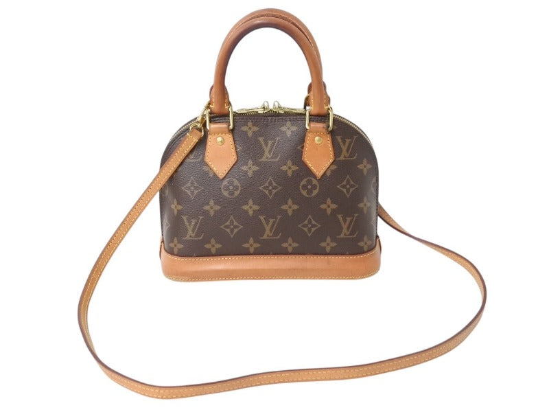 LOUIS VUITTON ルイヴィトン アルマBB ハンドバッグ M53152 ショルダー 2WAY モノグラムキャンバス PVC レザー 美品 中古 4b002681