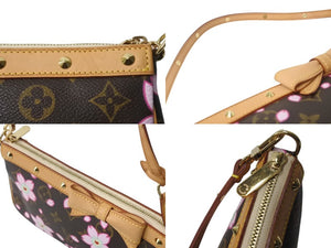 極美品 LOUISVUITTON ルイヴィトン 村上隆 ポシェットアクセソワール ポーチ M92006 モノグラムチェリーブロッサム 中古 4b002682