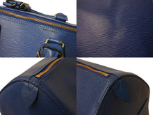 Load image into Gallery viewer, LOUIS VUITTON ルイヴィトン キーポル55 ボストンバッグ エピレザー ブルー M42955 美品 中古 4b002683