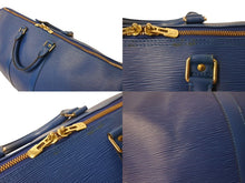 Load image into Gallery viewer, LOUIS VUITTON ルイヴィトン キーポル55 ボストンバッグ エピレザー ブルー M42955 美品 中古 4b002683