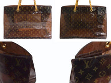 Load image into Gallery viewer, LOUIS VUITTON ルイヴィトン カバ トートバッグ M50500 モノグラム クルーズライン ビニール レザー クリアブラウン 美品 中古 4b002687