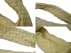 BOTTEGA VENETA ボッテガヴェネタ ザ ジョディ ラージ ソフトクラッチ型 ワンショルダーバッグ B08969138W イエロー 美品 中古 4b002689