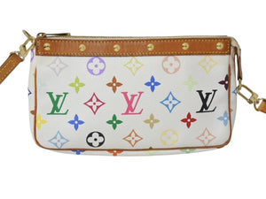 LOUIS VUITTON ルイヴィトン ポシェット アクセソワール アクセサリーポーチ M92649 モノグラム マルチカラー 村上隆 美品 中古 4b002694