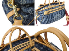 Load image into Gallery viewer, 極美品 LOUIS VUITTON ルイヴィトン モノグラムデニム カバレイエGM 2way ショルダーバッグ ブルー ゴールド金具 M95336 中古 4b002695