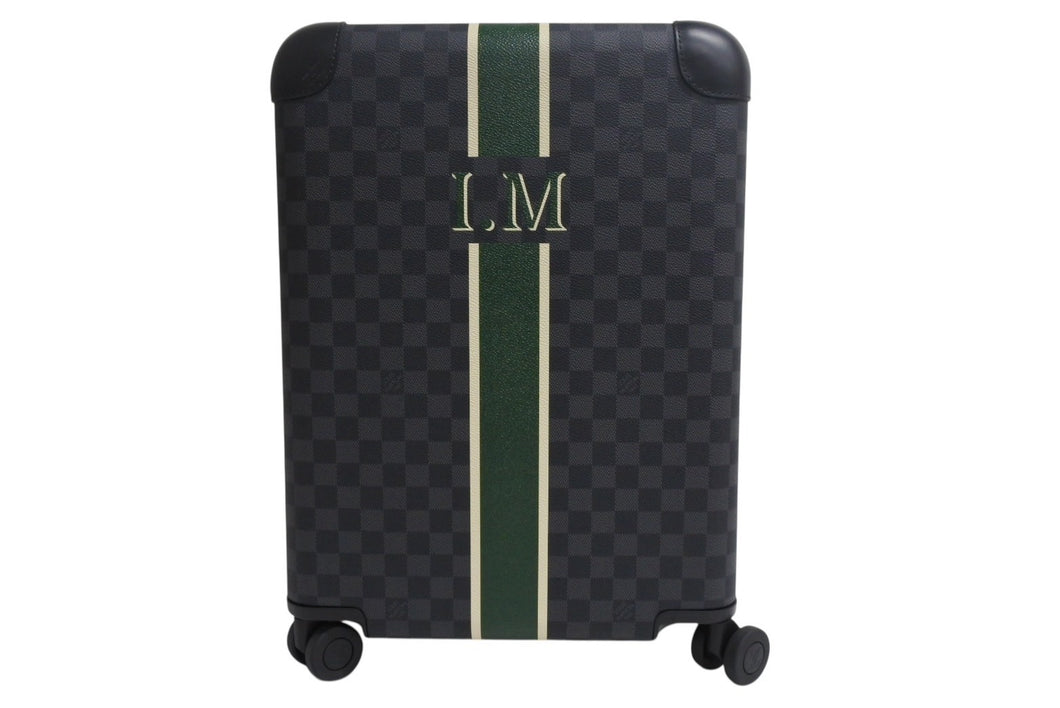 新品同様 LOUIS VUITTON ルイヴィトン ホライゾン50 キャリーケース スーツケース N23210 ダミエ グラフィット 中古 4b002696