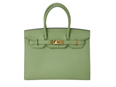 極美品 HERMES エルメス バーキン30 セリエ 外縫い ハンドバッグ Z刻印 ヴォーエプソン ヴェールクリケット ゴールド金具 中古 4b002699