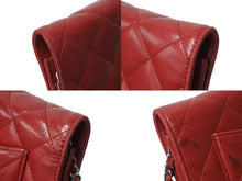Load image into Gallery viewer, CHANEL シャネル チェーンウォレット ショルダーバッグ 長財布 19番台 ラムスキン ココマーク キルティング レッド 美品 中古 4b002700