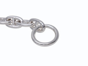 極美品 HERMES エルメス シェーヌダンクルMM ブレスレット 24C220662 フランス製 16コマ シルバー925 57.8g 中古 4b002704