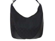Load image into Gallery viewer, GUCCI グッチ ハンドバッグ ブラック GGスプリームキャンバス レザー 124357 GG柄 シルバー金具 美品 中古 4b002709