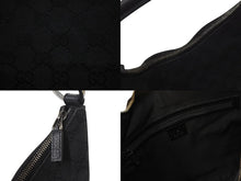 Load image into Gallery viewer, GUCCI グッチ ハンドバッグ ブラック GGスプリームキャンバス レザー 124357 GG柄 シルバー金具 美品 中古 4b002709