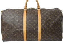 Load image into Gallery viewer, LOUIS VUITTON ルイヴィトン キーポル55 ボストンバッグ M41424 モノグラム PVC レザー ブラウン 美品 中古 4b002712