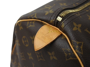 LOUIS VUITTON ルイヴィトン キーポル55 ボストンバッグ M41424 モノグラム PVC レザー ブラウン 美品 中古 4b002712