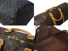 Load image into Gallery viewer, LOUIS VUITTON ルイヴィトン キーポル55 ボストンバッグ M41424 モノグラム PVC レザー ブラウン 美品 中古 4b002712