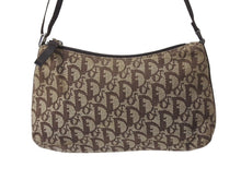 Load image into Gallery viewer, CHRISTIAN DIOR クリスチャンディオール アクセポ トロッター ワンショルダーバッグ ハンドバッグ ブラウン シルバー金具 良品 中古 4b002715
