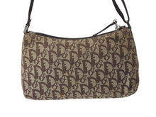 Load image into Gallery viewer, CHRISTIAN DIOR クリスチャンディオール アクセポ トロッター ワンショルダーバッグ ハンドバッグ ブラウン シルバー金具 良品 中古 4b002715