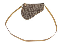 Load image into Gallery viewer, Christian Dior クリスチャンディオール トロッター サドルバッグ ショルダーバッグ サドルポーチ ブラウン 美品 中古 4b002716