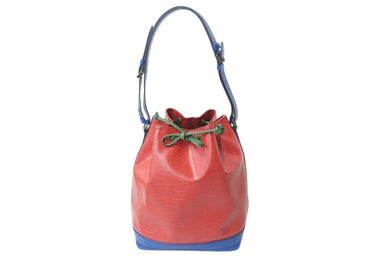 LOUIS VUITTON ルイヴィトン エピ ノエ トリコロール 巾着ショルダーバッグ M44084 マルチカラー レザー ゴールド金具 良品 中古 4b002719