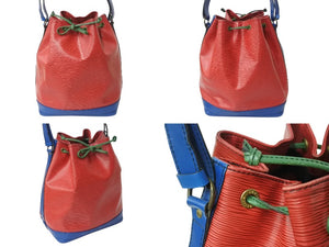 LOUIS VUITTON ルイヴィトン エピ ノエ トリコロール 巾着ショルダーバッグ M44084 マルチカラー レザー ゴールド金具 良品 中古 4b002719