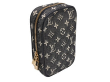 Load image into Gallery viewer, 極美品 LOUIS VUITTON ルイヴィトン モノグラム ミニ ウス ディジタル デジカメケース ポーチ M92066 グレー ネイビー 中古 4b002720