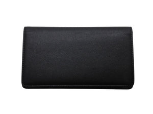 極美品 CHANEL シャネル 長財布 ココマーク 23番台 イタリア製 キャビアスキン ブラック ホワイト 中古 4b002722 正規品