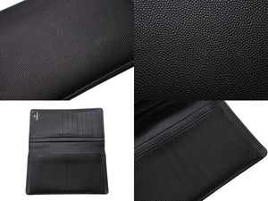 極美品 CHANEL シャネル 長財布 ココマーク 23番台 イタリア製 キャビアスキン ブラック ホワイト 中古 4b002722 正規品