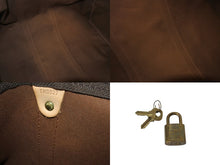 Load image into Gallery viewer, 極美品 LOUIS VUITTON ルイヴィトン キーポル バンドリエール60 ボストンバッグ M41412 モノグラム PVC レザー ブラウン 中古 4b002724