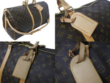 Load image into Gallery viewer, 極美品 LOUIS VUITTON ルイヴィトン キーポル バンドリエール60 ボストンバッグ M41412 モノグラム PVC レザー ブラウン 中古 4b002724