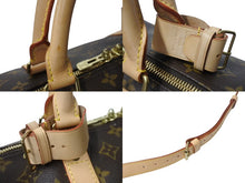 Load image into Gallery viewer, 極美品 LOUIS VUITTON ルイヴィトン キーポル バンドリエール60 ボストンバッグ M41412 モノグラム PVC レザー ブラウン 中古 4b002724