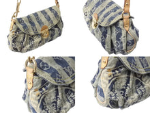 Load image into Gallery viewer, LOUIS VUITTON ルイヴィトン ミニプリーティ レイエ ショルダーバッグ M95333 モノグラムデニム ブルー 美品 中古 4b002725
