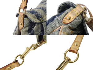 LOUIS VUITTON ルイヴィトン ミニプリーティ レイエ ショルダーバッグ M95333 モノグラムデニム ブルー 美品 中古 4b002725
