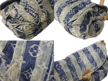 Load image into Gallery viewer, LOUIS VUITTON ルイヴィトン ミニプリーティ レイエ ショルダーバッグ M95333 モノグラムデニム ブルー 美品 中古 4b002725