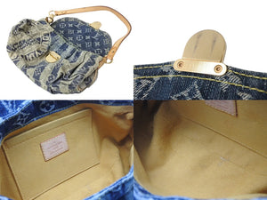 LOUIS VUITTON ルイヴィトン ミニプリーティ レイエ ショルダーバッグ M95333 モノグラムデニム ブルー 美品 中古 4b002725