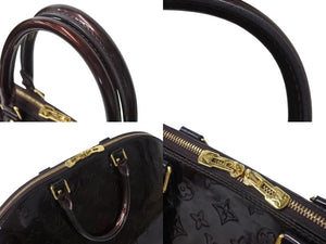 LOUIS VUITTON ルイヴィトン アルマGM ハンドバッグ M93595 モノグラム ヴェルニ バーガンディ ゴールド金具 美品 中古 4b002726