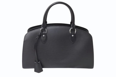 極美品 LOUIS VUITTON ルイヴィトン ポンヌフPM ハンドバッグ M59072 エピ レザー ブラック シルバー金具 中古 4b002728
