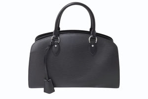 極美品 LOUIS VUITTON ルイヴィトン ポンヌフPM ハンドバッグ M59072 エピ レザー ブラック シルバー金具 中古 4b002728