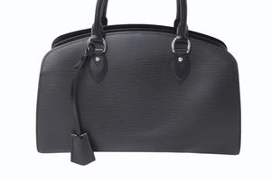 極美品 LOUIS VUITTON ルイヴィトン ポンヌフPM ハンドバッグ M59072 エピ レザー ブラック シルバー金具 中古 4b002728