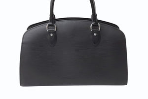 極美品 LOUIS VUITTON ルイヴィトン ポンヌフPM ハンドバッグ M59072 エピ レザー ブラック シルバー金具 中古 4b002728