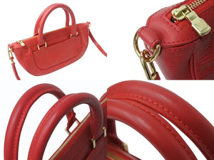 LOUIS VUITTON ルイヴィトン エピ ダヌーラPM 2WAY ショルダーバッグ ハンドバッグ M5891E カスティリアンレッド 美品 中古 4b002729