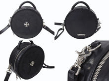 Load image into Gallery viewer, 極美品 CHROME HEARTS クロムハーツ BLUE MOON BABY ブルームーンベイビー ショルダーバッグ CHプラスパッチ レザー シルバー925 中古 4b002732
