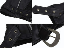Load image into Gallery viewer, HARLEY DAVIDSON ハーレーダビットソン ダブル ライダース ベルト レザージャケット ブラック シルバー金具 サイズ34 中古 4b002755