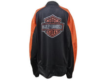 Load image into Gallery viewer, HARLEY DAVIDSON ハーレーダビットソン メッシュジャケット 98255-07VM ポリエステル ブラック オレンジ サイズXL 美品 中古 4b002756