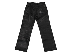 HARLEY DAVIDSON ハーレーダビットソン レザーパンツ 98146 インドネシア製 レザー ナイロン ブラック サイズ31 美品 中古 4b002758